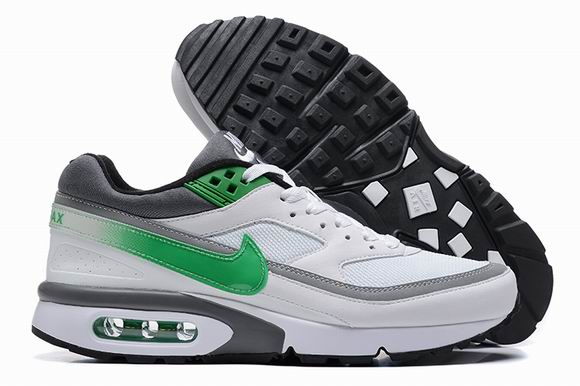 Nike Air Max BW Men's Shoes White Grey Green-26